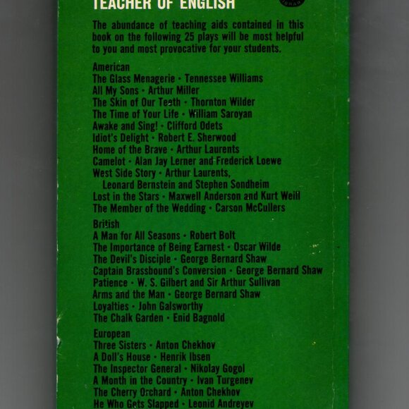 A Teachers Guide To Modern Drama By Dell Books 1969 - Picture 2 of 2